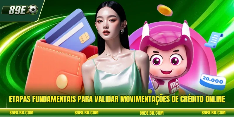 Etapas fundamentais para validar movimentações de crédito online