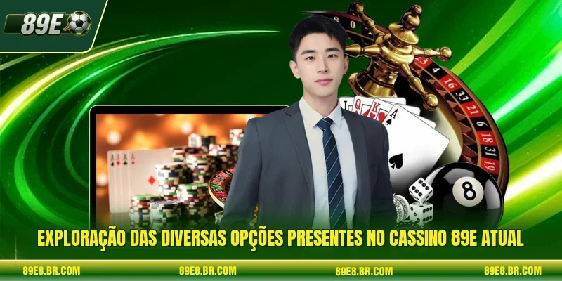 Exploração das diversas opções presentes no Cassino 89e atual