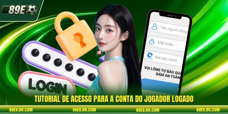 Tutorial de acesso para a conta do jogador logado